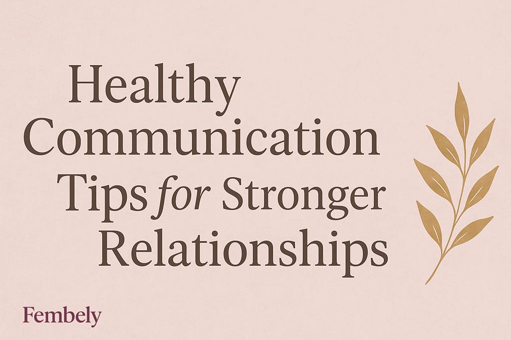 Healthy Communication Tips for Stronger Relationships