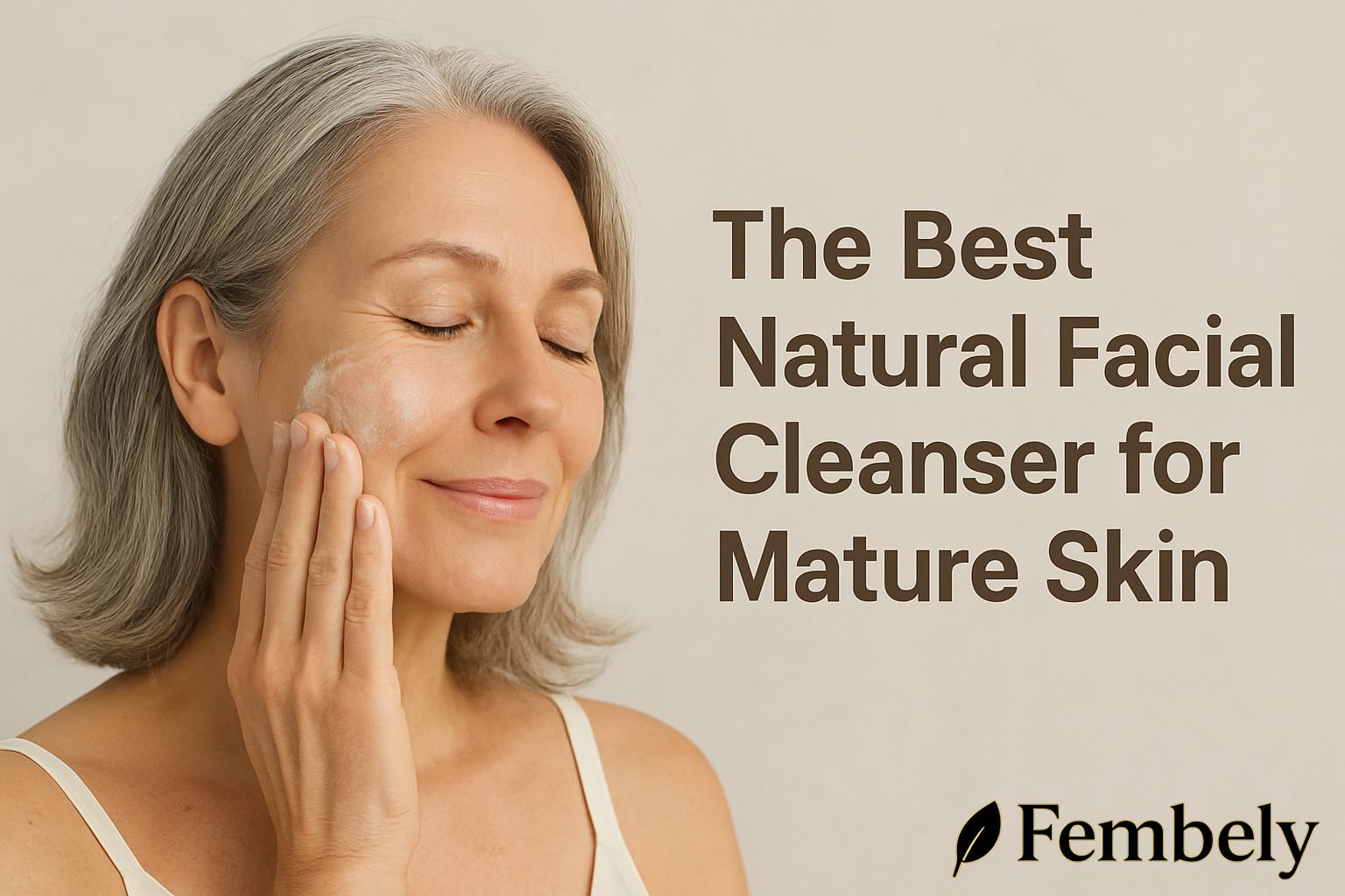 The Best Natural Facial Cleanser for Mature Skin ✨