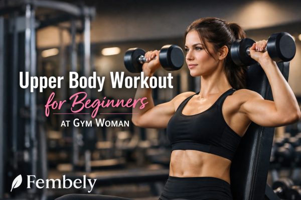 Upper Body Workout for Beginners at Gym Woman